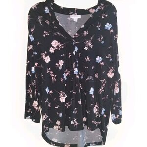 Charter Club Women's Blouse Sz PL Petite Large Floral Career Office Romantic
